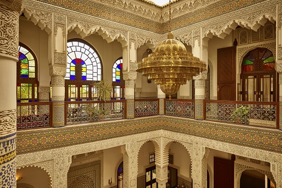 Riad Fes. The central courtyard